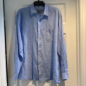 Talbots men’s XL Irish linen shirt l/s